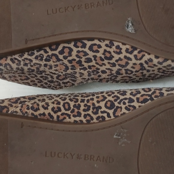 Lucky Brand Women's Size 6M 'Alba' Leather Animal Print Loafer - Picture 9 of 10